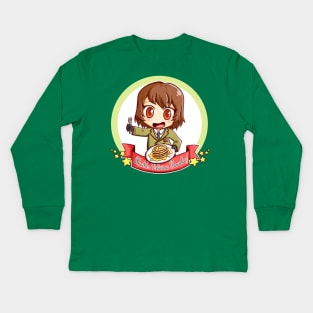 Chibi Goro Akechi Kids Long Sleeve T-Shirt